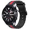 Strap-it® Strap-it Samsung Galaxy Watch 3 Special Edition band 45mm (zwart/rood) Strap-it® Strap-it Samsung Galaxy Watch 3 Special Edition band 45mm (zwart/rood)