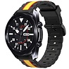 Strap-it® Strap-it Samsung Galaxy Watch 3 Special Edition band 45mm (zwart/geel) Strap-it® Strap-it Samsung Galaxy Watch 3 Special Edition band 45mm (zwart/geel)