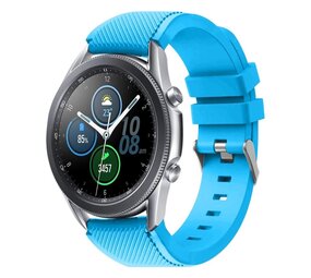 Strap-it® Samsung Galaxy Watch 3 45mm siliconen bandje (lichtblauw)