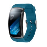 Strap-it® Samsung Gear Fit 2 / Gear Fit 2 Pro siliconen bandje (blauw)
