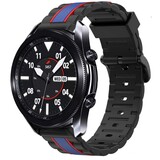 Strap-it® Samsung Galaxy Watch 3 Special Edition band 45mm (zwart/blauw)