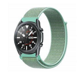 Strap-it® Samsung Galaxy Watch 3 - 45mm nylon band (mint) Strap-it® Samsung Galaxy Watch 3 - 45mm nylon band (mint)