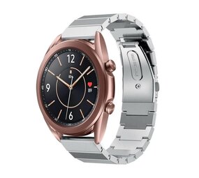 Strap-it® Samsung Galaxy Watch 3 - 41mm metalen bandje (zilver)