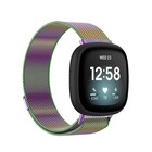Strap-it® Strap-it Fitbit Versa 3 Milanese band (regenboog)