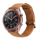 Strap-it® Strap-it Samsung Galaxy Watch 3 - 41mm leren bandje (bruin)