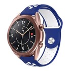 Strap-it® Strap-it Samsung Galaxy Watch 3 sport band 41mm (blauw/wit)