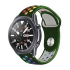 Strap-it® Strap-it Samsung Galaxy Watch 3 sport band 45mm (legergroen/kleurrijk)