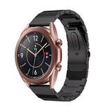 Strap-it® Samsung Galaxy Watch 3 - 41mm metalen bandje (zwart) Strap-it® Samsung Galaxy Watch 3 - 41mm metalen bandje (zwart)