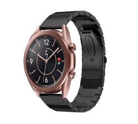 Strap-it® Samsung Galaxy Watch 3 - 41mm metalen bandje (zwart)