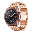 Strap-it® Strap-it Samsung Galaxy Watch 3 - 41mm stalen draak band (rosé goud)