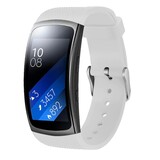 Strap-it® Samsung Gear Fit 2 / Gear Fit 2 Pro siliconen bandje (wit)
