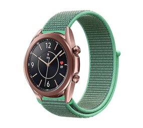 Strap-it® Samsung Galaxy Watch 3 - 41mm nylon bandje (mint)