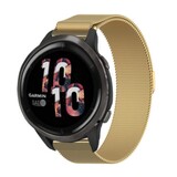 Strap-it® Garmin Venu 2 Milanese band - 45mm - goud