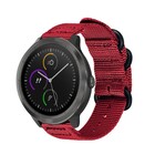 Strap-it® Strap-it Garmin Vivoactive 4 nylon gesp band - 45mm - rood