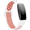 Strap-it® Strap-it Fitbit Inspire sport band (wit/roze) Strap-it® Strap-it Fitbit Inspire sport band (wit/roze)