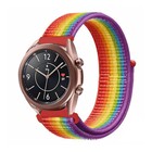 Strap-it® Strap-it Samsung Galaxy Watch 3 - 41mm nylon bandje (regenboog)
