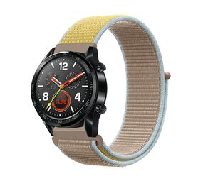 Strap-it® Huawei Watch GT 2 nylon band (camel)