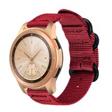 Strap-it® Samsung Galaxy Watch 42mm nylon gesp band (rood)