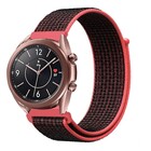 Strap-it® Strap-it Samsung Galaxy Watch 3 - 41mm nylon bandje (zwart/koraal)