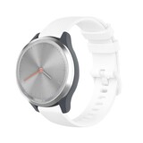 Strap-it® Garmin Vivomove 3s silicone band - 39mm - wit