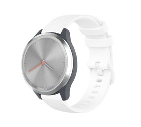 Strap-it® Garmin Vivomove 3s silicone band - 39mm - wit