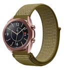 Strap-it® Strap-it Samsung Galaxy Watch 3 - 41mm nylon bandje (olijf)