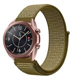 Strap-it® Samsung Galaxy Watch 3 - 41mm nylon band (olijf)