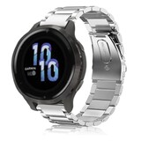 Strap-it® Garmin Venu 2s stalen band - 40mm - zilver