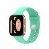 Strap-it® Oppo Watch siliconen bandje (aqua)