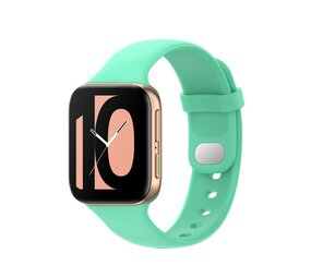 Strap-it® Oppo Watch siliconen bandje (aqua)