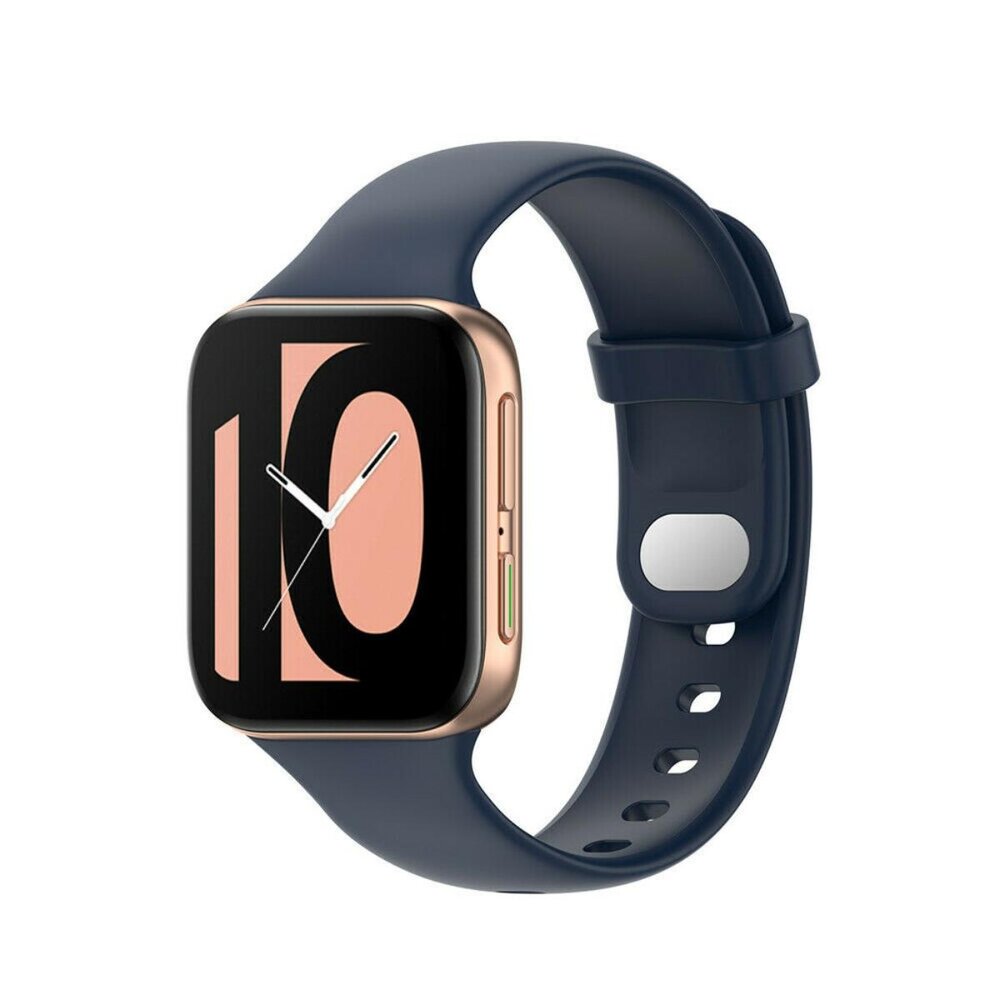Strap-it® Strap-it Oppo Watch siliconen bandje (donkerblauw)