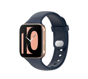 Strap-it® Oppo Watch siliconen bandje (donkerblauw)