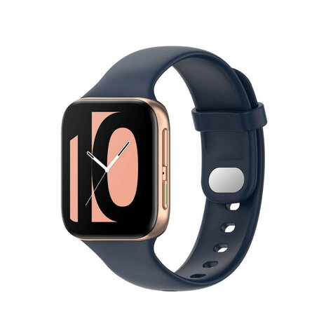 Strap-it® Strap-it Oppo Watch siliconen bandje (donkerblauw)