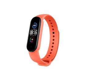 Strap-it® Xiaomi Mi Band 6 siliconen bandje (oranje)