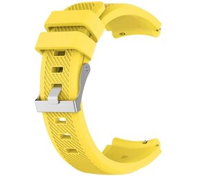 Strap-it® Siliconen horlogeband 20mm - universeel - geel