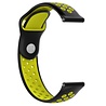Strap-it® Strap-it Horlogeband 22mm sport universeel (zwart/geel) Strap-it® Strap-it Horlogeband 22mm sport universeel (zwart/geel)