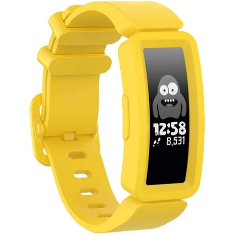 Strap-it® Strap-it Fitbit Ace 2 siliconen bandje (geel)