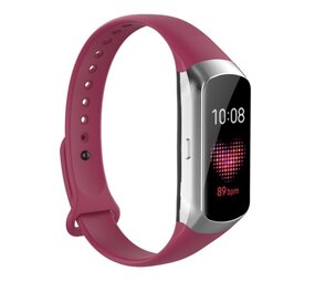 Strap-it® Samsung Galaxy Fit siliconen bandje (wijnrood)