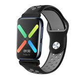 Strap-it® Oppo Watch sport bandje (zwart/grijs)