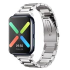 Strap-it® Strap-it Oppo Watch stalen band (zilver)