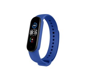 Strap-it® Xiaomi Mi Band 6 siliconen bandje (blauw)