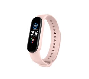 Strap-it® Xiaomi Mi Band 6 siliconen bandje (lichtroze)