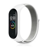 Strap-it® Xiaomi Mi Band 3 / 4 nylon bandje (zeeschelp)