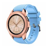 Strap-it® Samsung Galaxy Watch 42mm siliconen bandje (zandblauw)