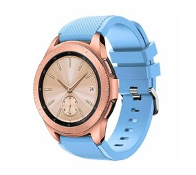 Strap-it® Samsung Galaxy Watch 42mm siliconen bandje (zandblauw)
