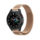 Strap-it® Samsung Galaxy Watch 4 Classic 46mm Milanese band (rosé goud)