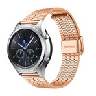 Strap-it® Strap-it Samsung Gear S3 roestvrij stalen band (rosé goud)