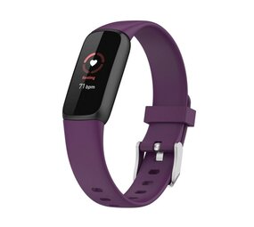Strap-it® Fitbit Luxe siliconen bandje (paars)