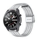 Strap-it® Strap-it Samsung Galaxy Watch 3 45mm roestvrij stalen band (zilver)