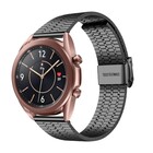 Strap-it® Strap-it Samsung Galaxy Watch 3 41mm roestvrij stalen band (zwart)